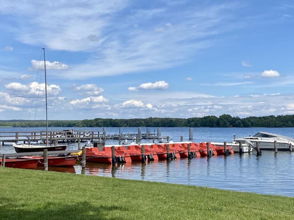 Ferienhaus Mit Wasserterrasse - Mit Sauna Und Kamin - Inklusive Nebenkosten ヴェンディッシュ・リーツ エクステリア 写真